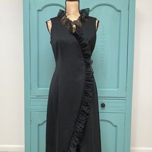 Vintage Formal Dress with Ruffle detailing. See photos